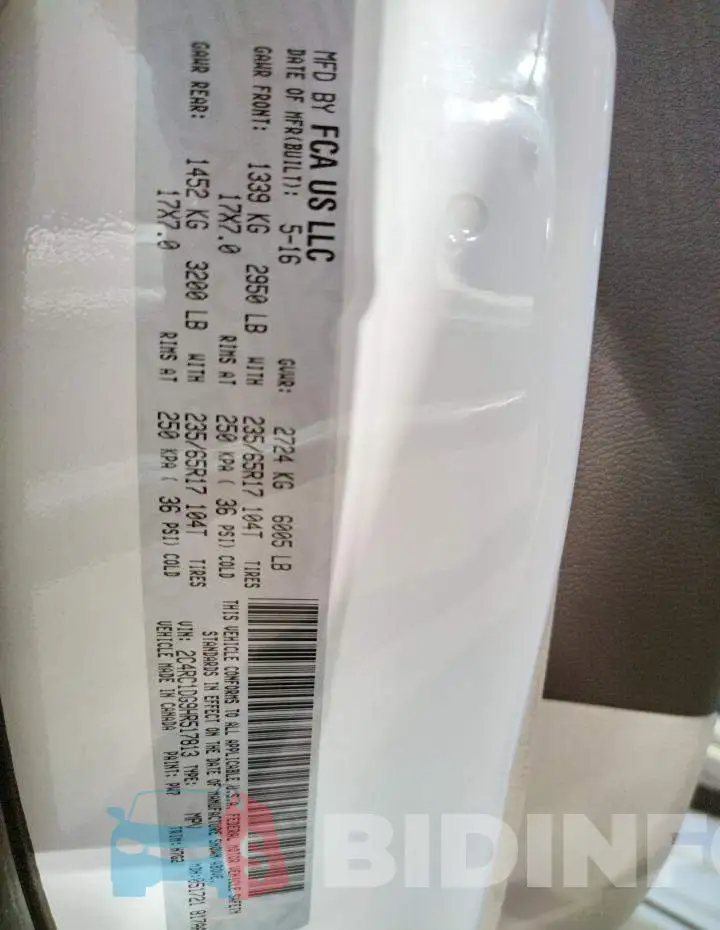 2C4RC1DG9HR517813 Photo# 13
