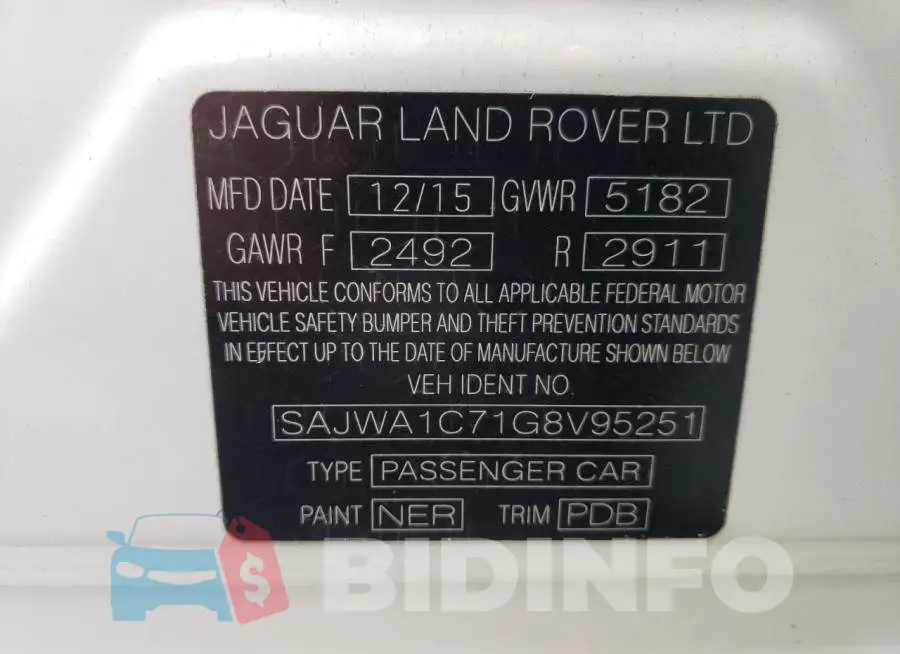 SAJWA1C71G8V95251 Photo# 13
