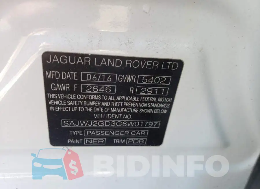 SAJWJ2GD3G8W01797 Photo# 12