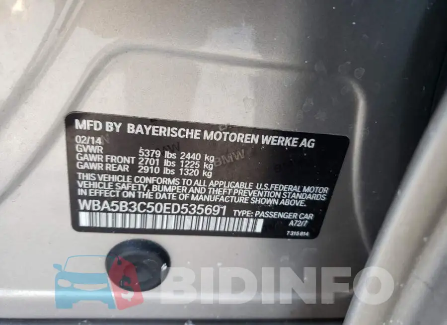 WBA5B3C50ED535691 Photo# 12