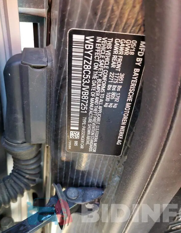 WBY7Z8C53JVB87251 Photo# 12