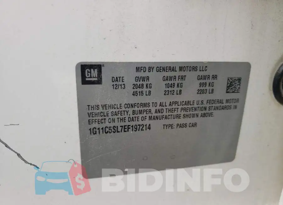 1G11C5SL7EF197214 Photo# 12