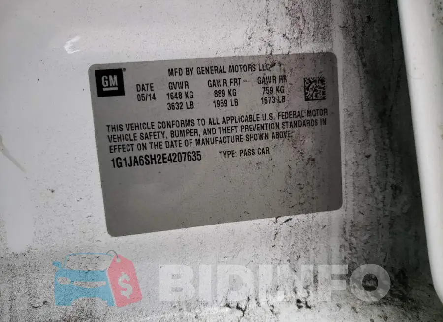 1G1JA6SH2E4207635 Photo# 12