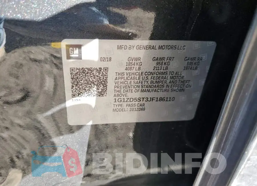 1G1ZD5ST3JF186110 Photo# 12