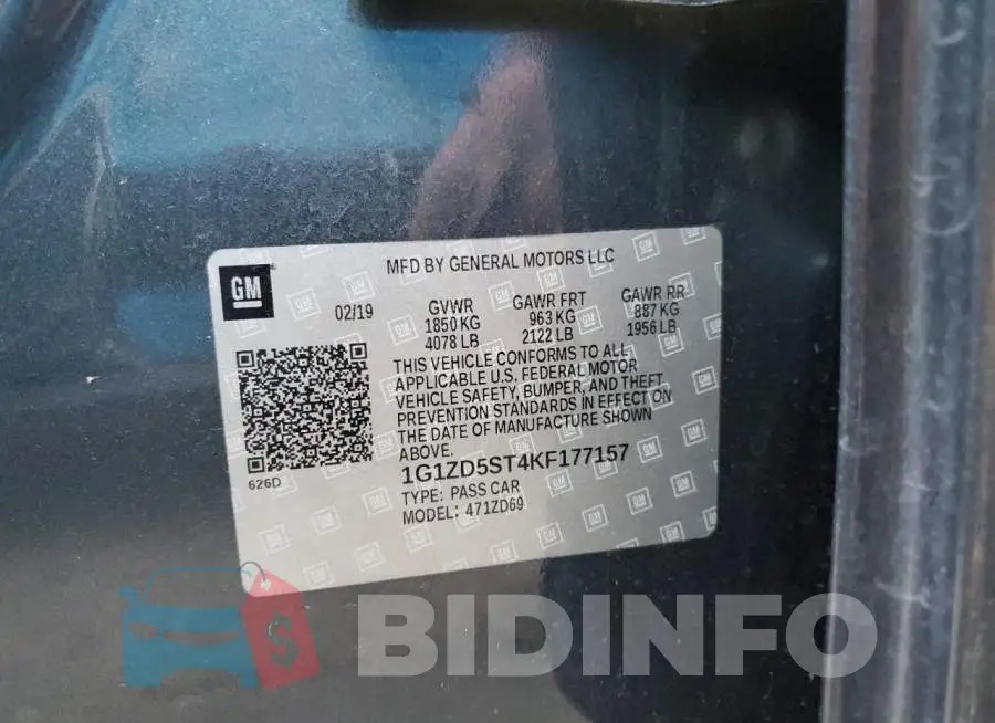 1G1ZD5ST4KF177157 Photo# 12