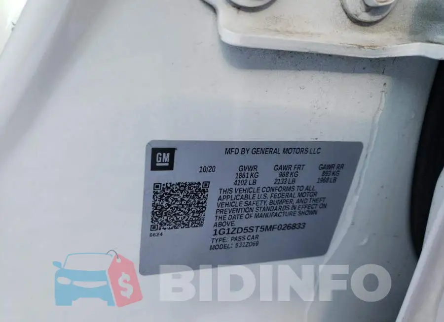 1G1ZD5ST5MF026833 Photo# 13
