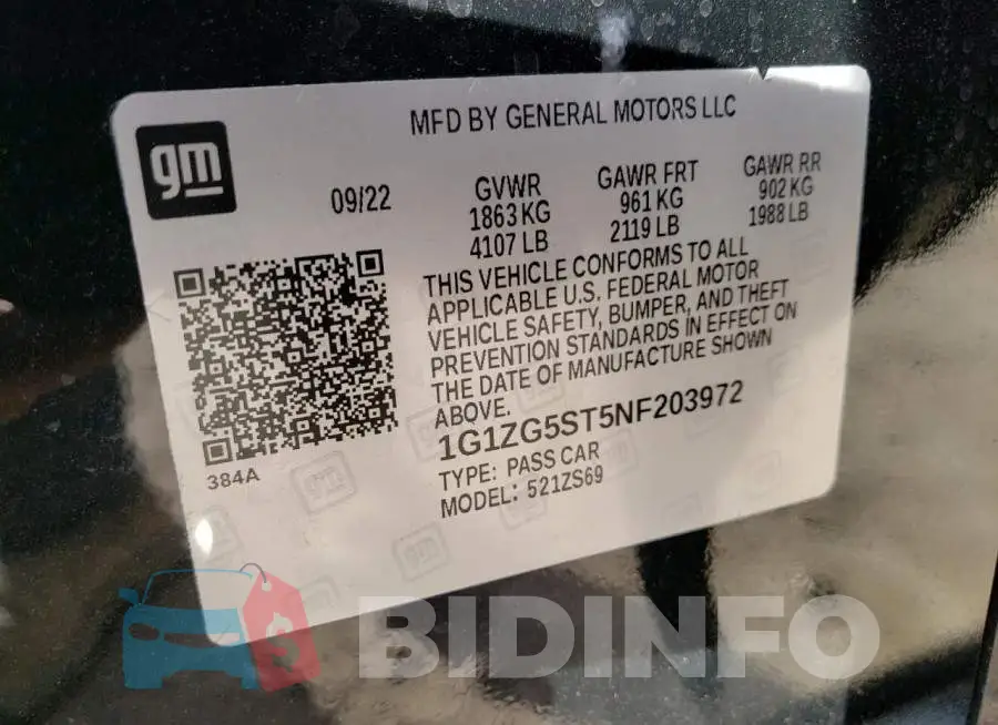 1G1ZG5ST5NF203972 Photo# 12