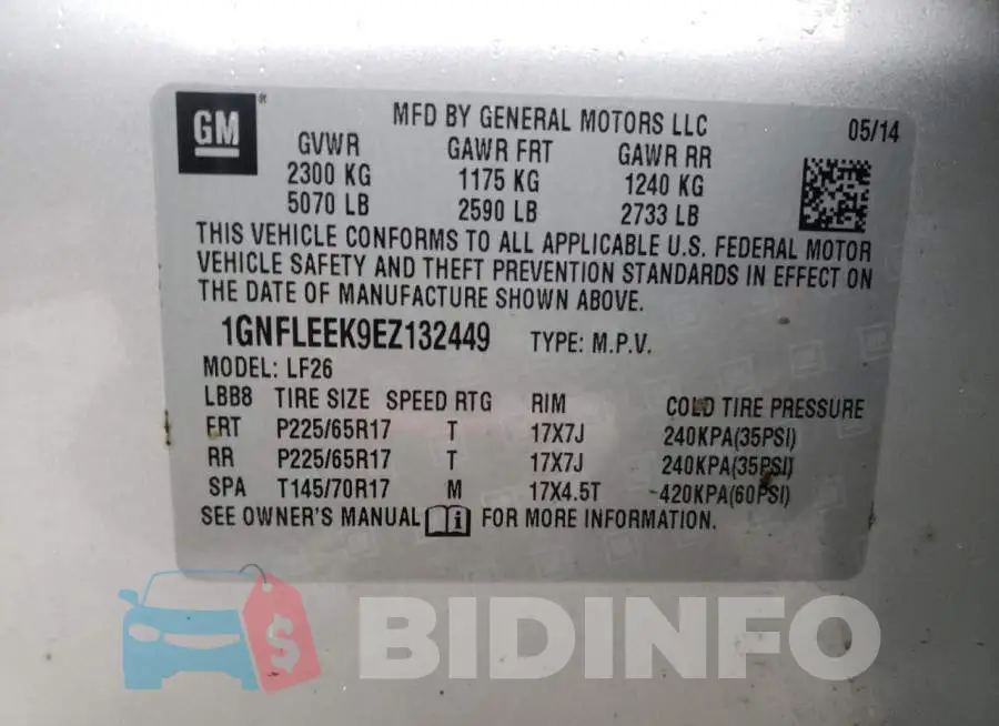 1GNFLEEK9EZ132449 Photo# 13