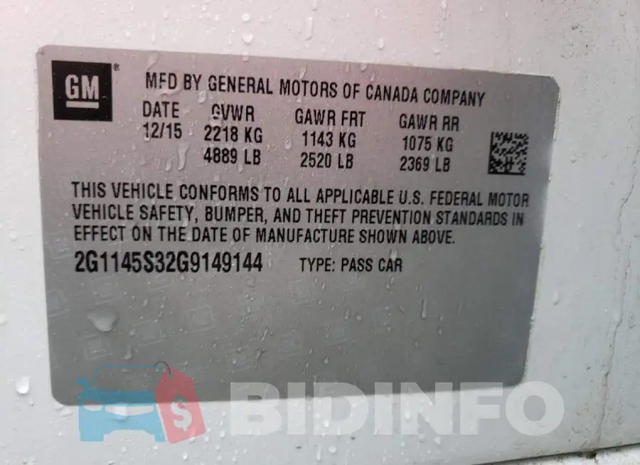 2G1145S32G9149144 Photo# 12