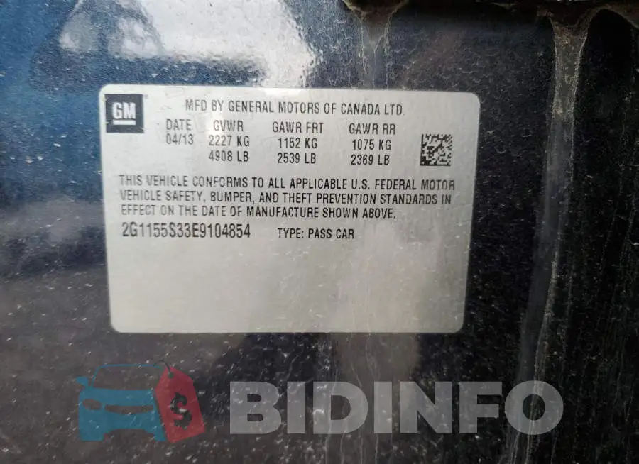 2G1155S33E9104854 Photo# 13