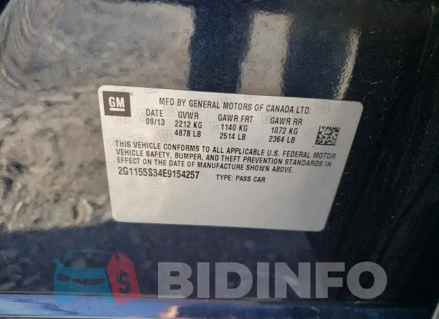 2G1155S34E9154257 Photo# 12