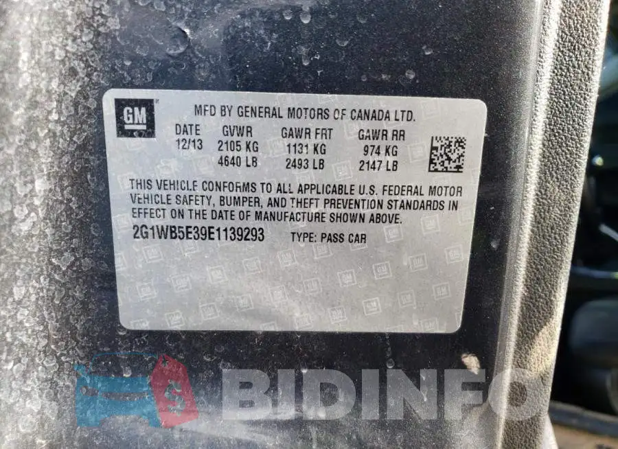 2G1WB5E39E1139293 Photo# 12