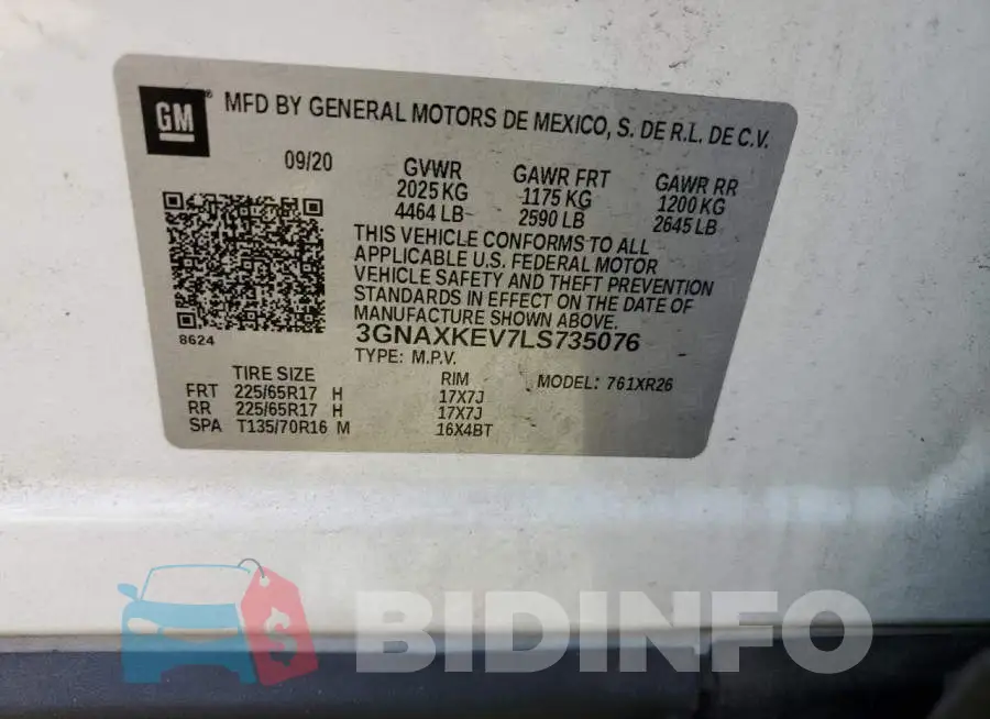 3GNAXKEV7LS735076 Photo# 10