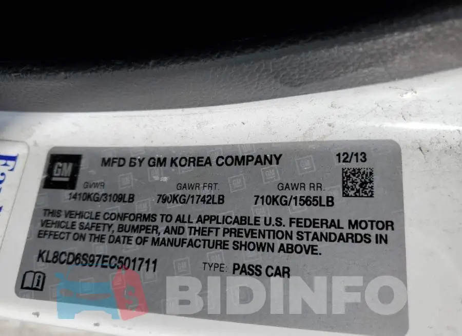 KL8CD6S97EC501711 Photo# 12