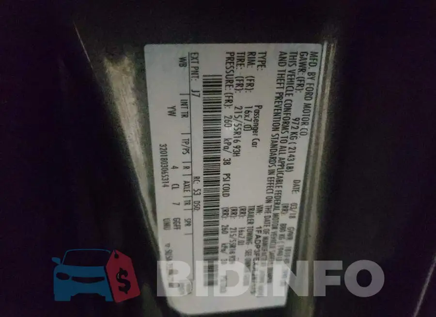 1FADP3FEXJL287175 Photo# 12
