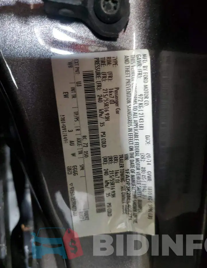 1FADP3K28EL408271 Photo# 12