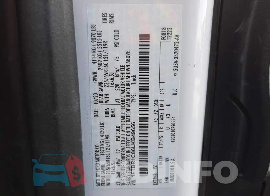 1FTBR1C86LKB49656 Photo# 13