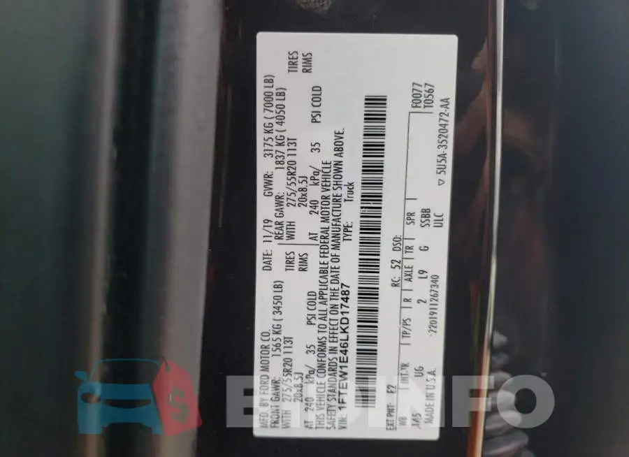 1FTEW1E46LKD17487 Photo# 12