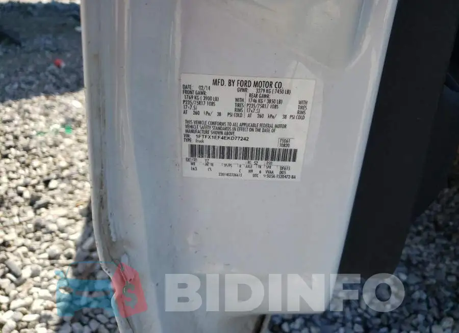 1FTFX1EF4EKD77242 Photo# 12