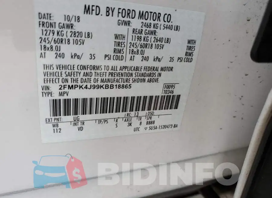 2FMPK4J99KBB18865 Photo# 13