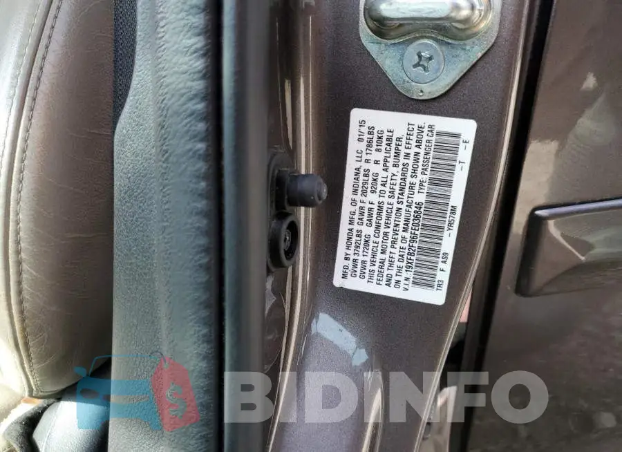 19XFB2F96FE036846 Photo# 12