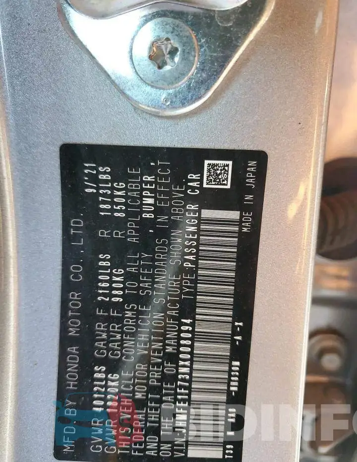 JHMFE1F73NX008094 Photo# 12