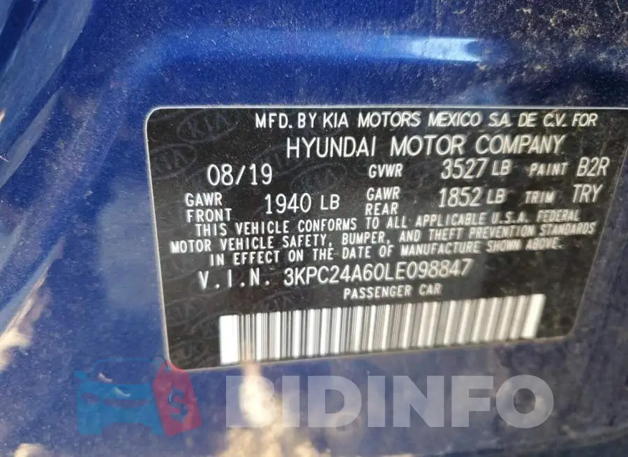 3KPC24A60LE098847 Photo# 12