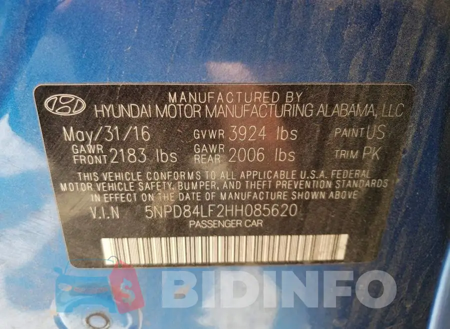 5NPD84LF2HH085620 Photo# 10