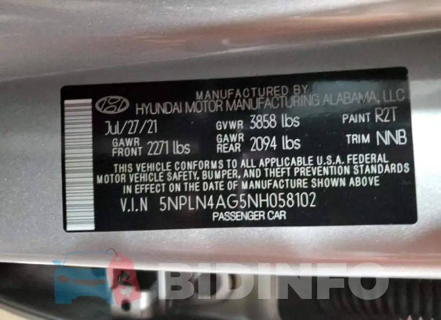 5NPLN4AG5NH058102 Photo# 12