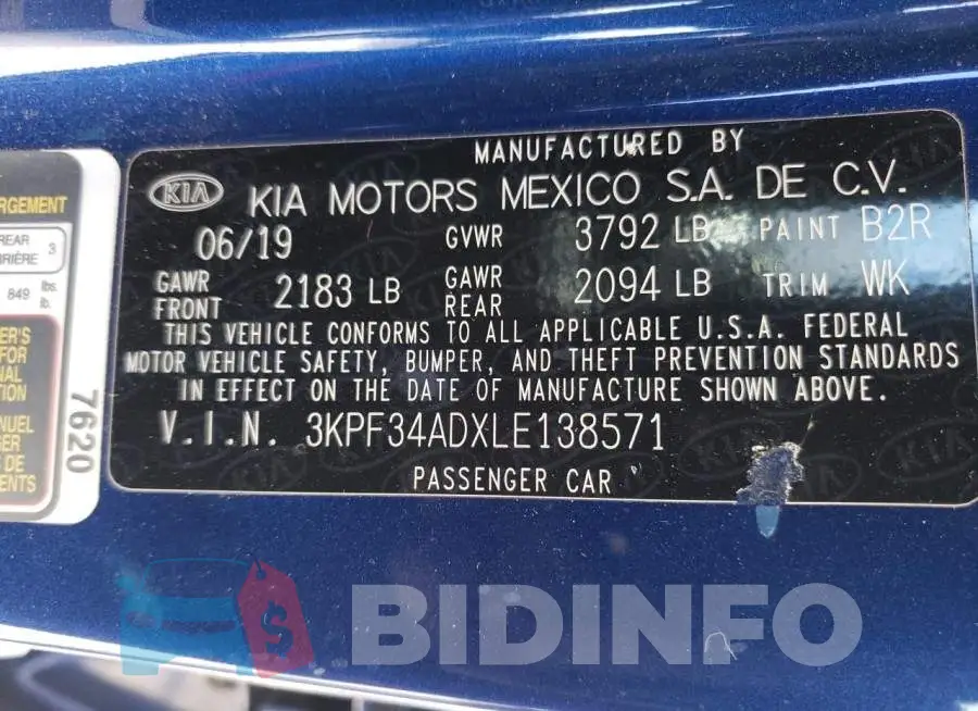 3KPF34ADXLE138571 Photo# 12