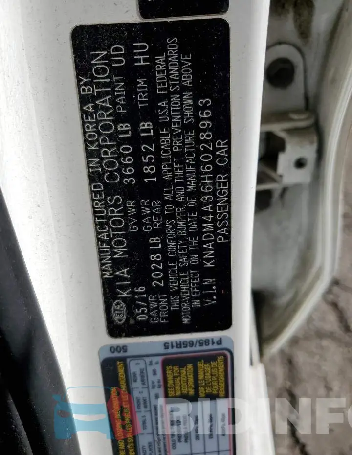 KNADM4A36H6028963 Photo# 12