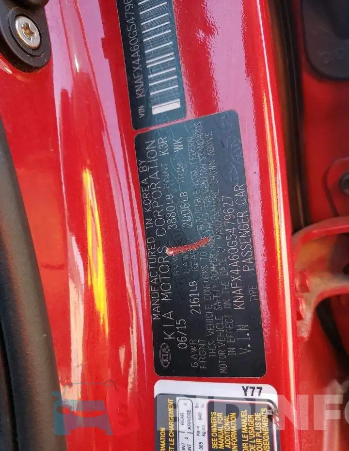 KNAFX4A60G5479627 Photo# 12