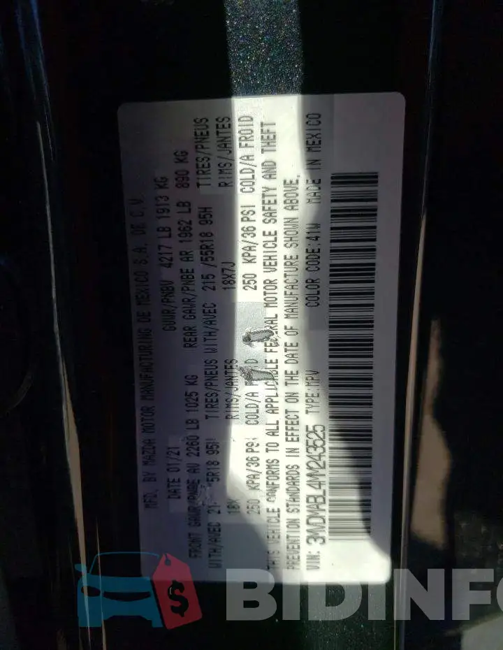 3MVDMABL4MM243525 Photo# 14