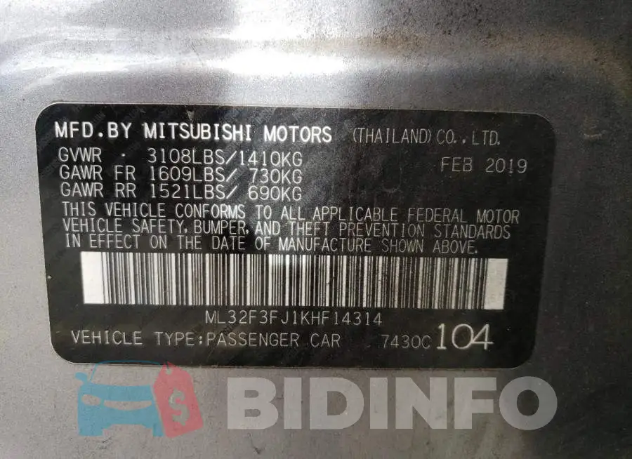 ML32F3FJ1KHF14314 Photo# 12