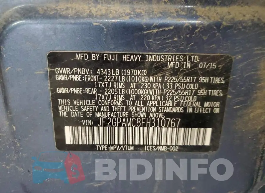 JF2GPAMC8FH310767 Photo# 13