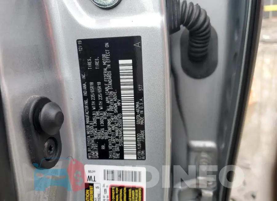 5TDGZRAH5LS500105 Photo# 13