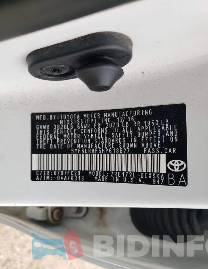 5YFBURHE5HP618627 Photo# 12