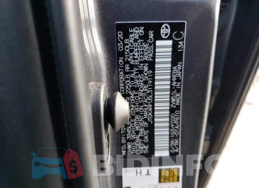 JTDKARFU5L3119119 Photo# 12