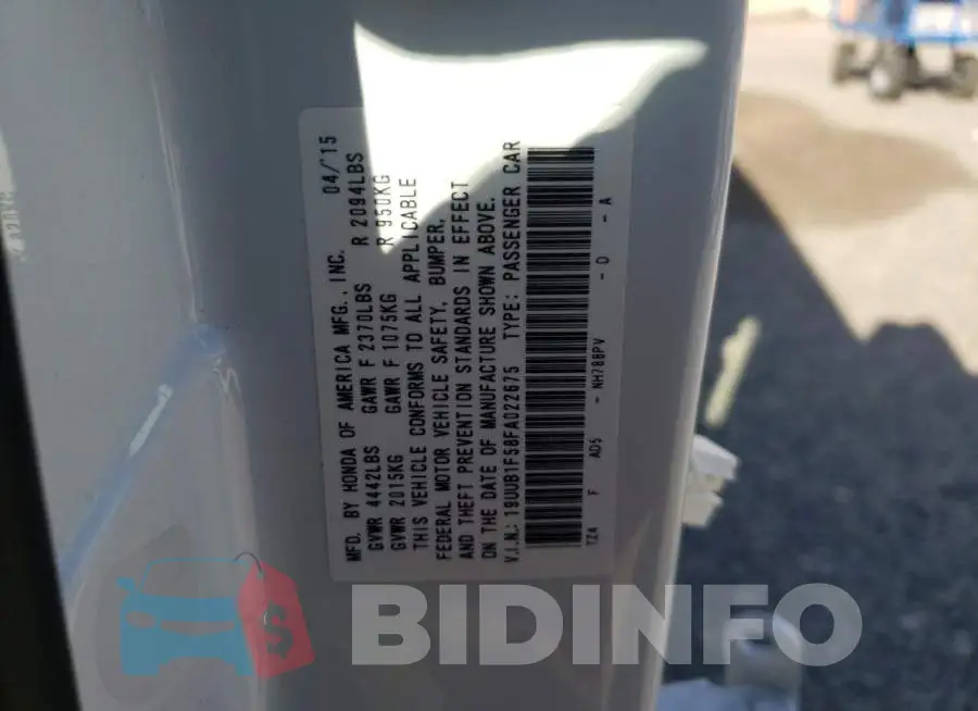 19UUB1F58FA022675 Photo# 13