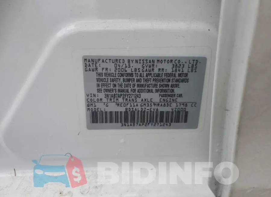 3N1AB7AP2FY271243 Photo# 12