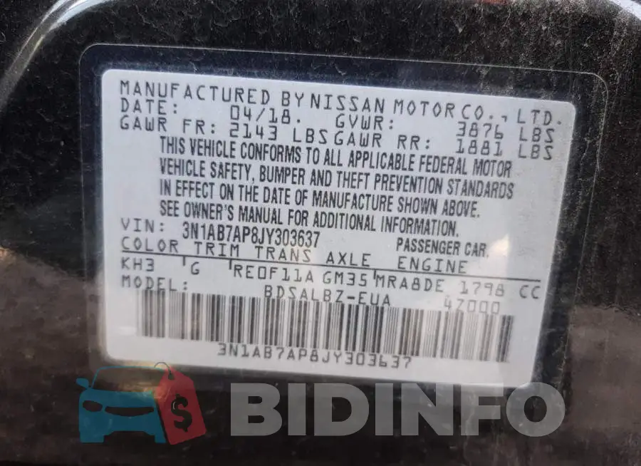 3N1AB7AP8JY303637 Photo# 12