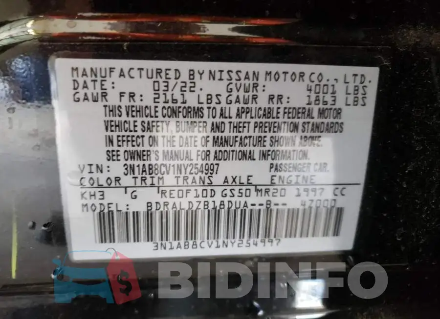 3N1AB8CV1NY254997 Photo# 10