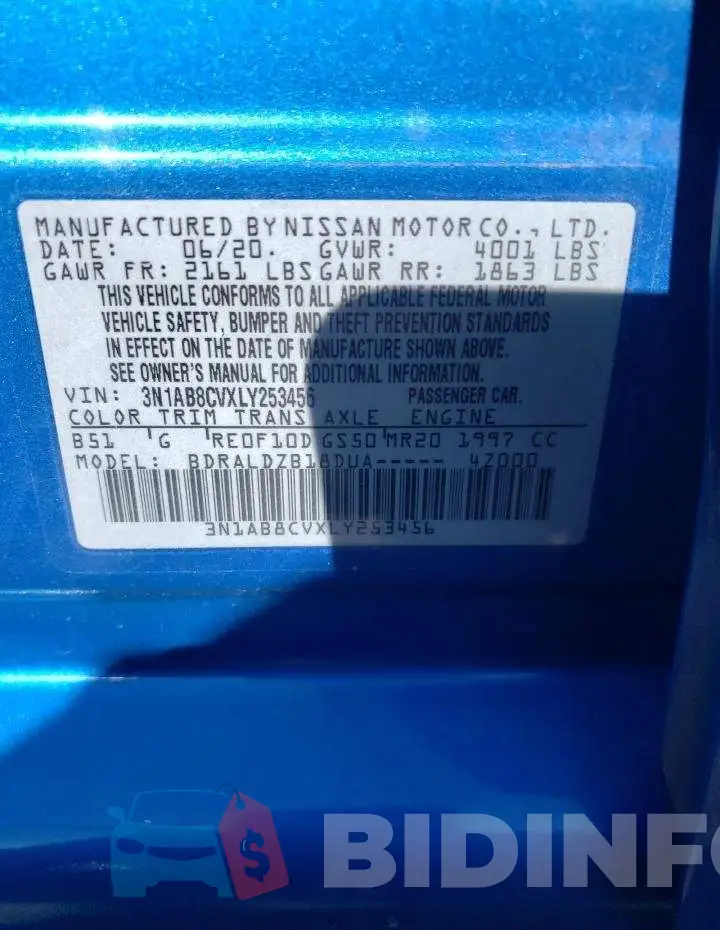 3N1AB8CVXLY253456 Photo# 12