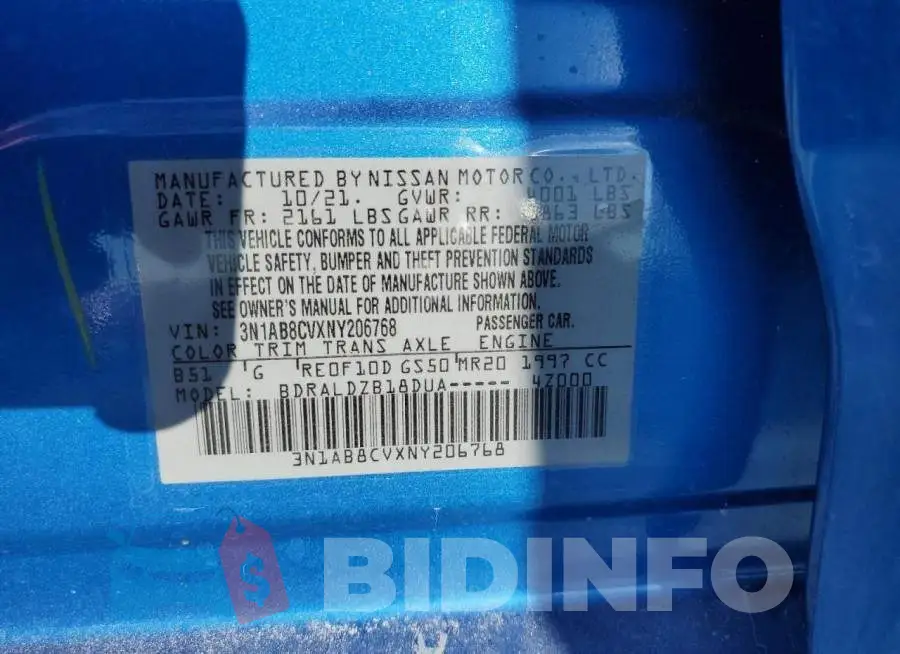3N1AB8CVXNY206768 Photo# 12