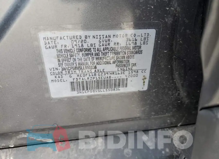 3N1CP5BV5LL550836 Photo# 10