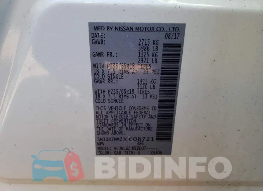 5N1DR2MM2JC606721 Photo# 12