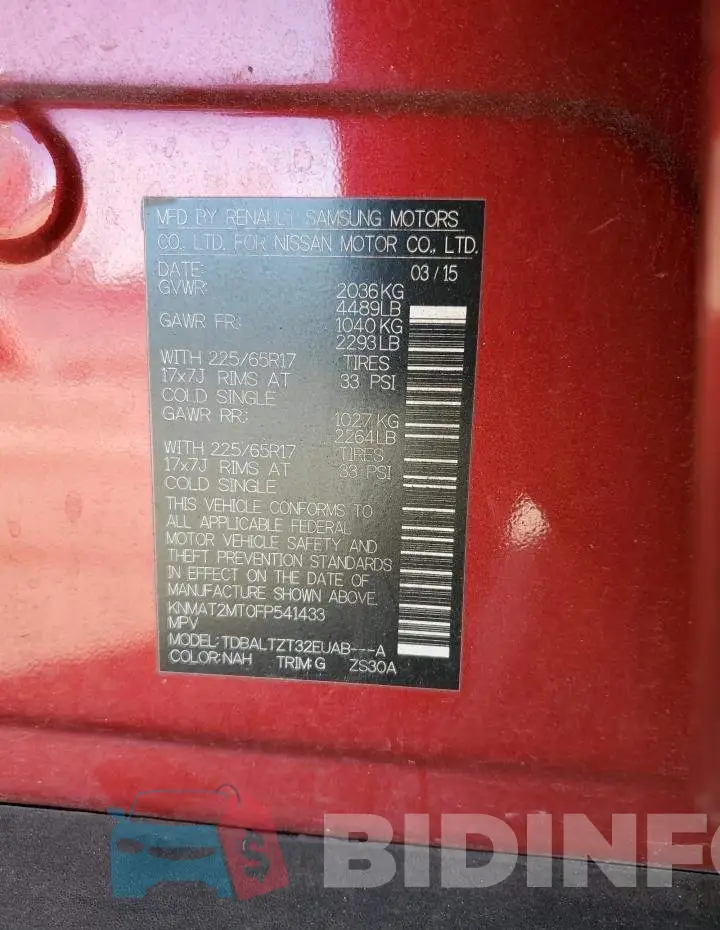 KNMAT2MT0FP541433 Photo# 13