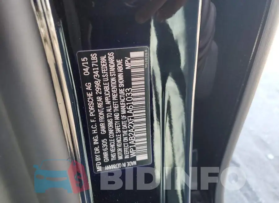 WP1AB2A2XFLA61033 Photo# 12