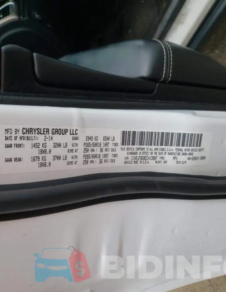 1C4RJFBG8EC413887 Photo# 10