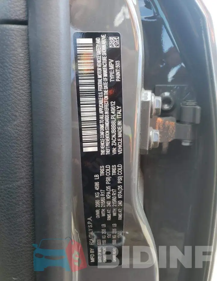 ZACNJBBB8LPL49612 Photo# 13